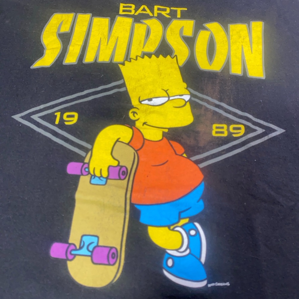 Vintage Bart Simpson Black Graphic Tee - Picture 3 of 8